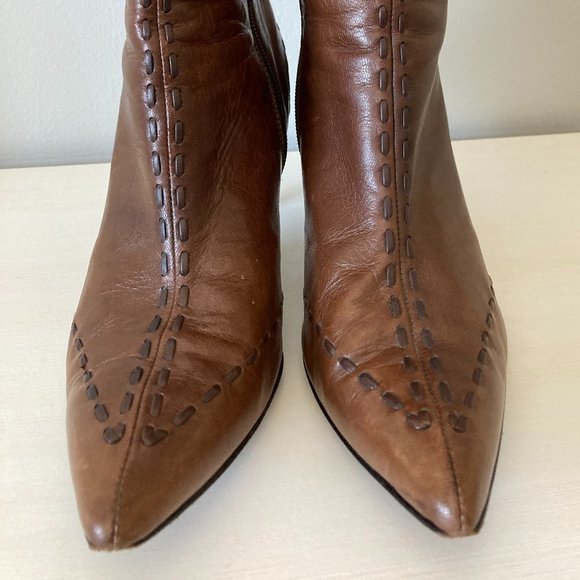 Zambrelli Brown Leather Boots - Picture 4 of 16